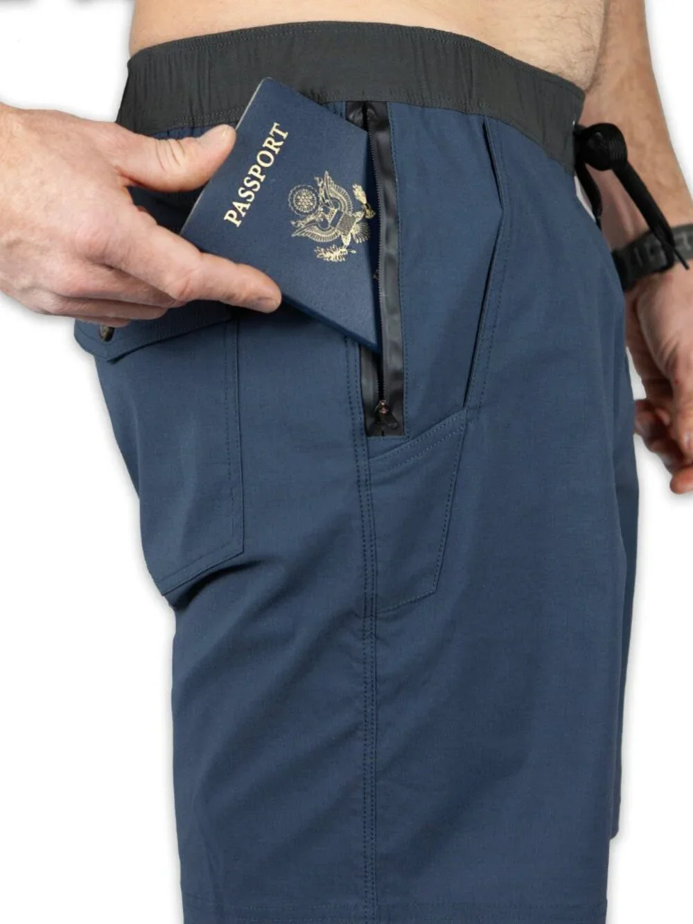 Off The Grid Surplus Thunderbird Short - Grey Blue